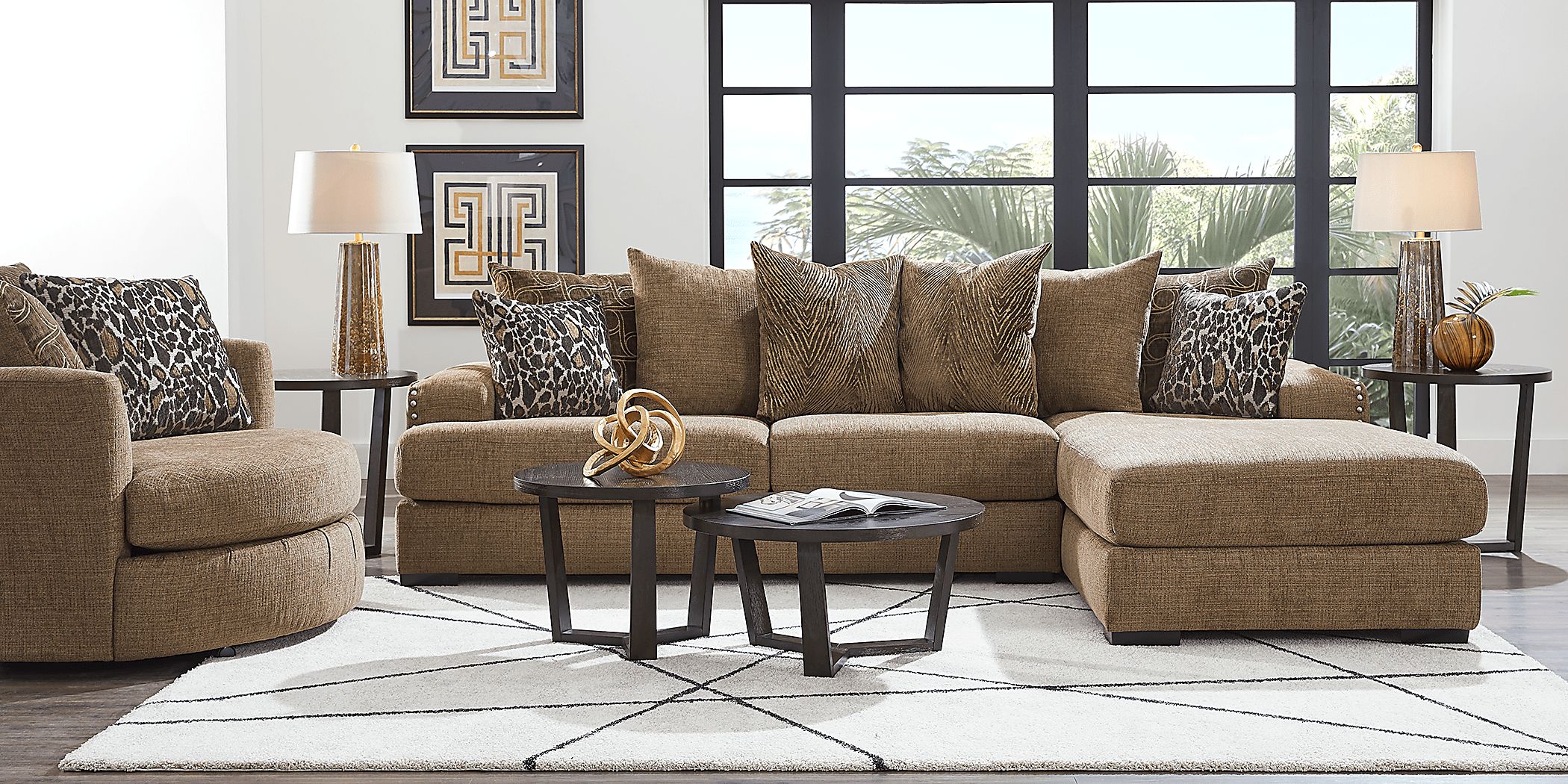 Arroyo Brown 2 Pc Sectional Rooms To Go