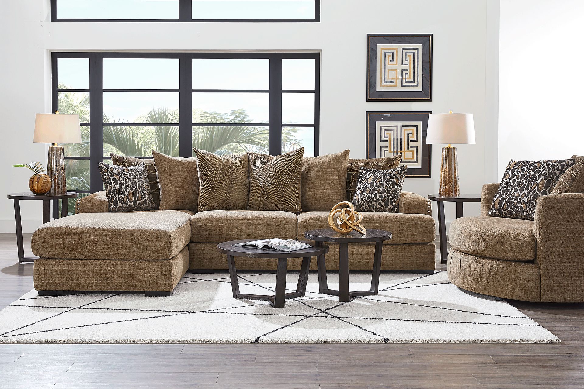 Arroyo Brown 2 Pc Sectional - Image 2