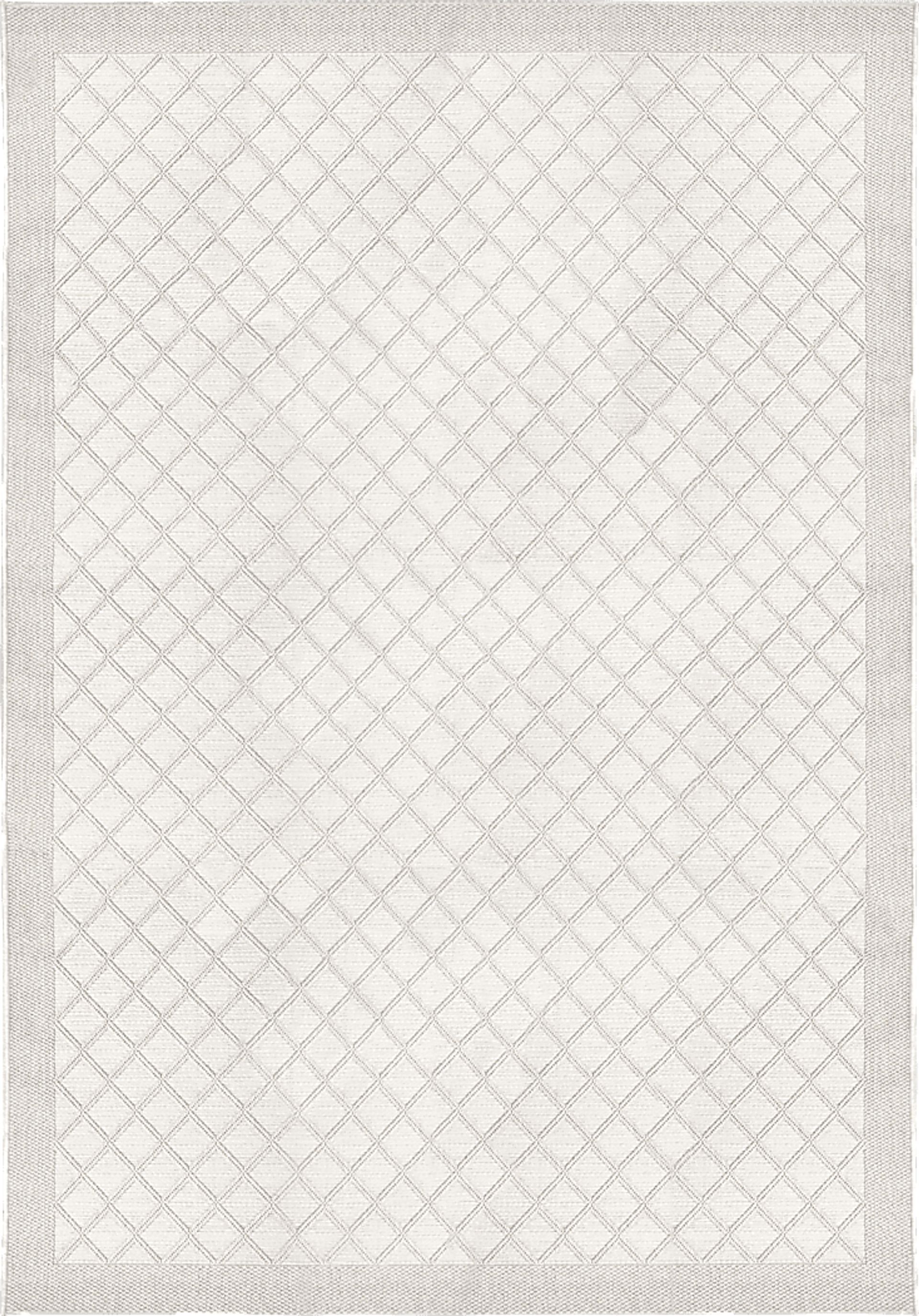 Arsene Off-White Beige,White Outdoor Rug | Rooms to Go