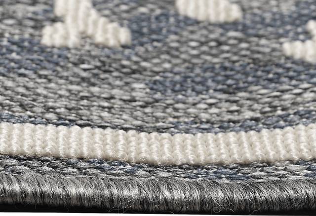 Arshall Blue 6'6 x 9'4 Indoor/Outdoor Rug - Thumbnail - Image 8