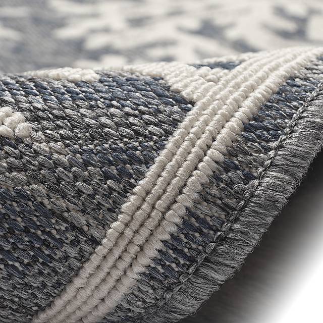 Arshall Blue 6'6 x 9'4 Indoor/Outdoor Rug - Thumbnail - Image 9