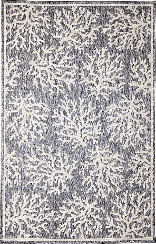 Arshall Blue 6'6 x 9'4 Indoor/Outdoor Rug - Thumbnail - Image 1