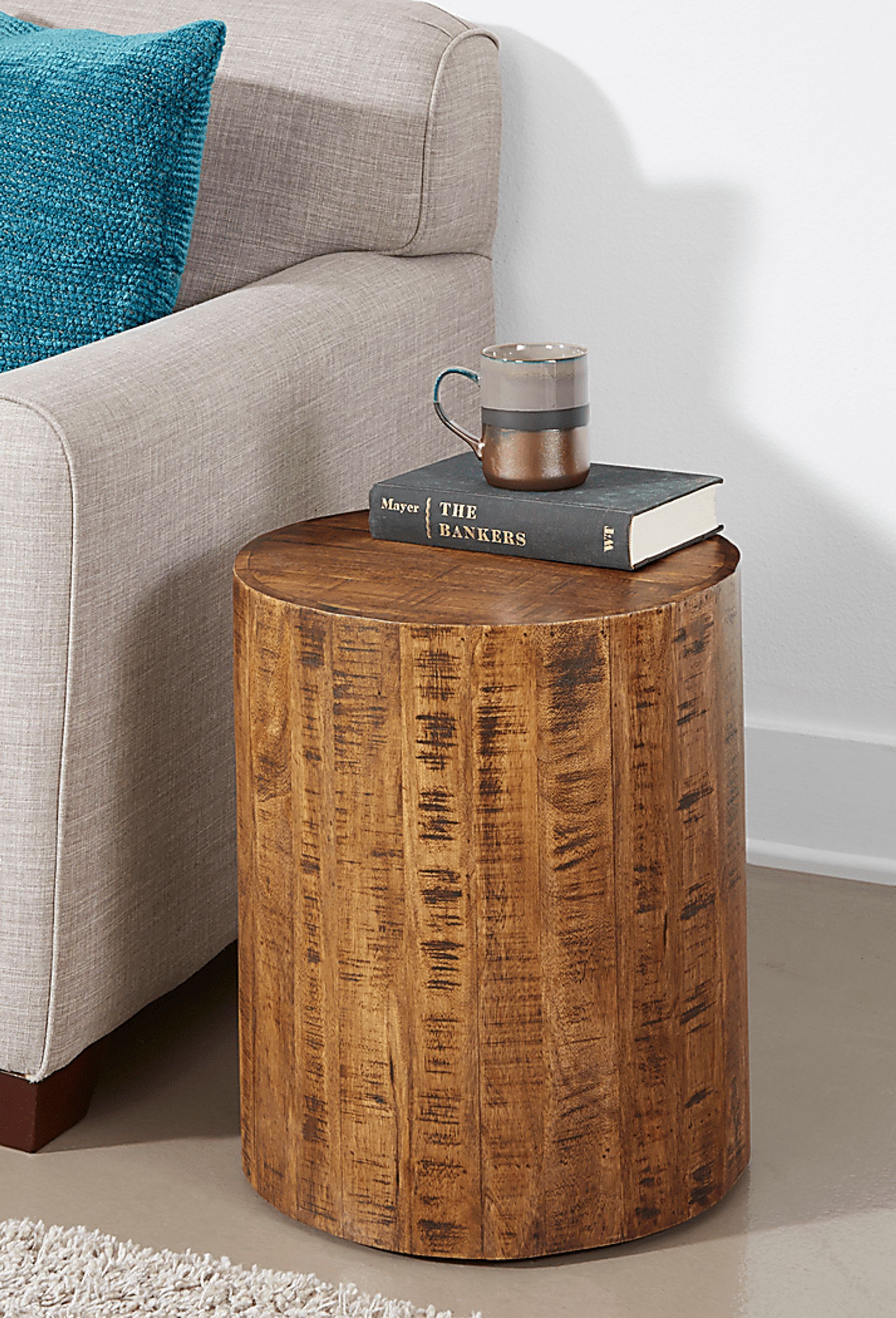 Arstela Brown Accent Stool - Image 5