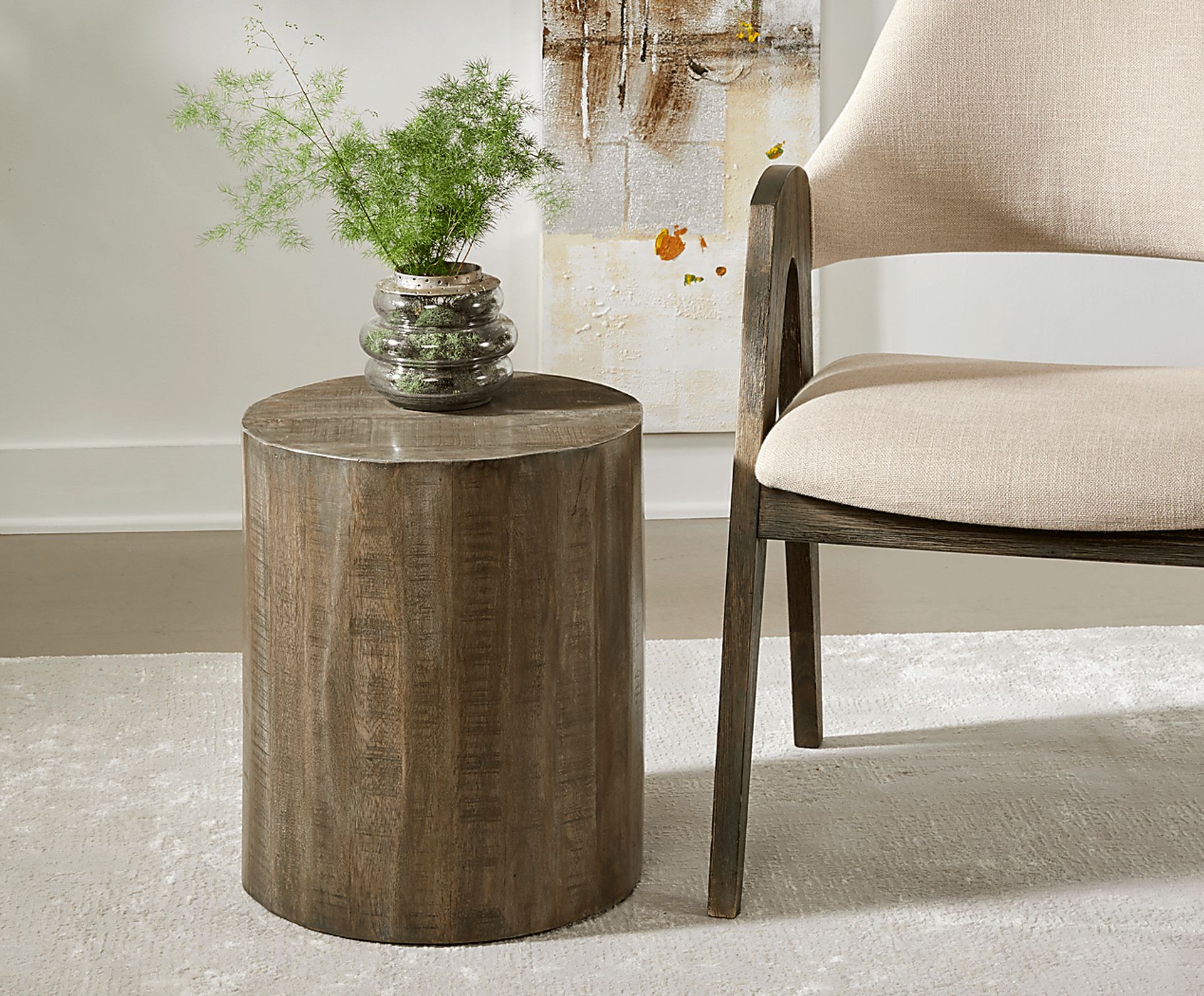 Arstela Gray Accent Stool - Image 6
