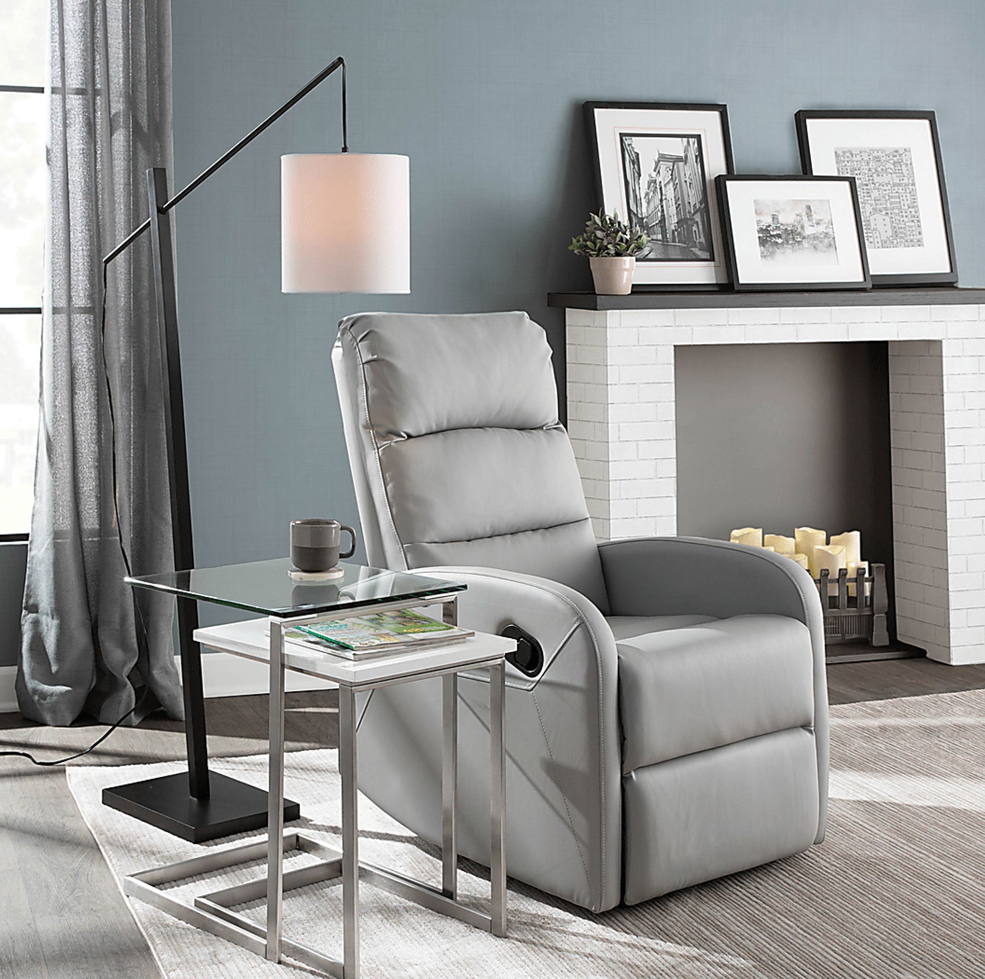 Arthae I Gray Floor Lamp - Image 9