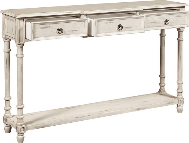 Arthington White Sofa Table - Thumbnail - Image 2