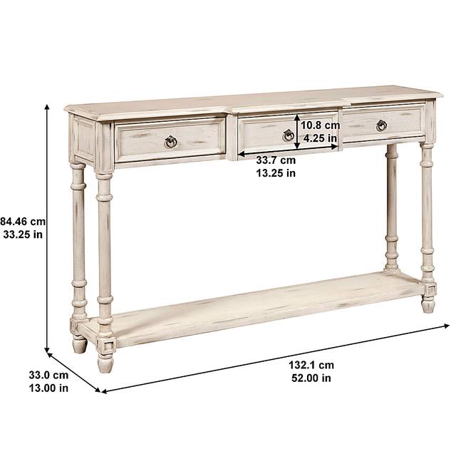 Arthington White Sofa Table - Thumbnail - Image 9