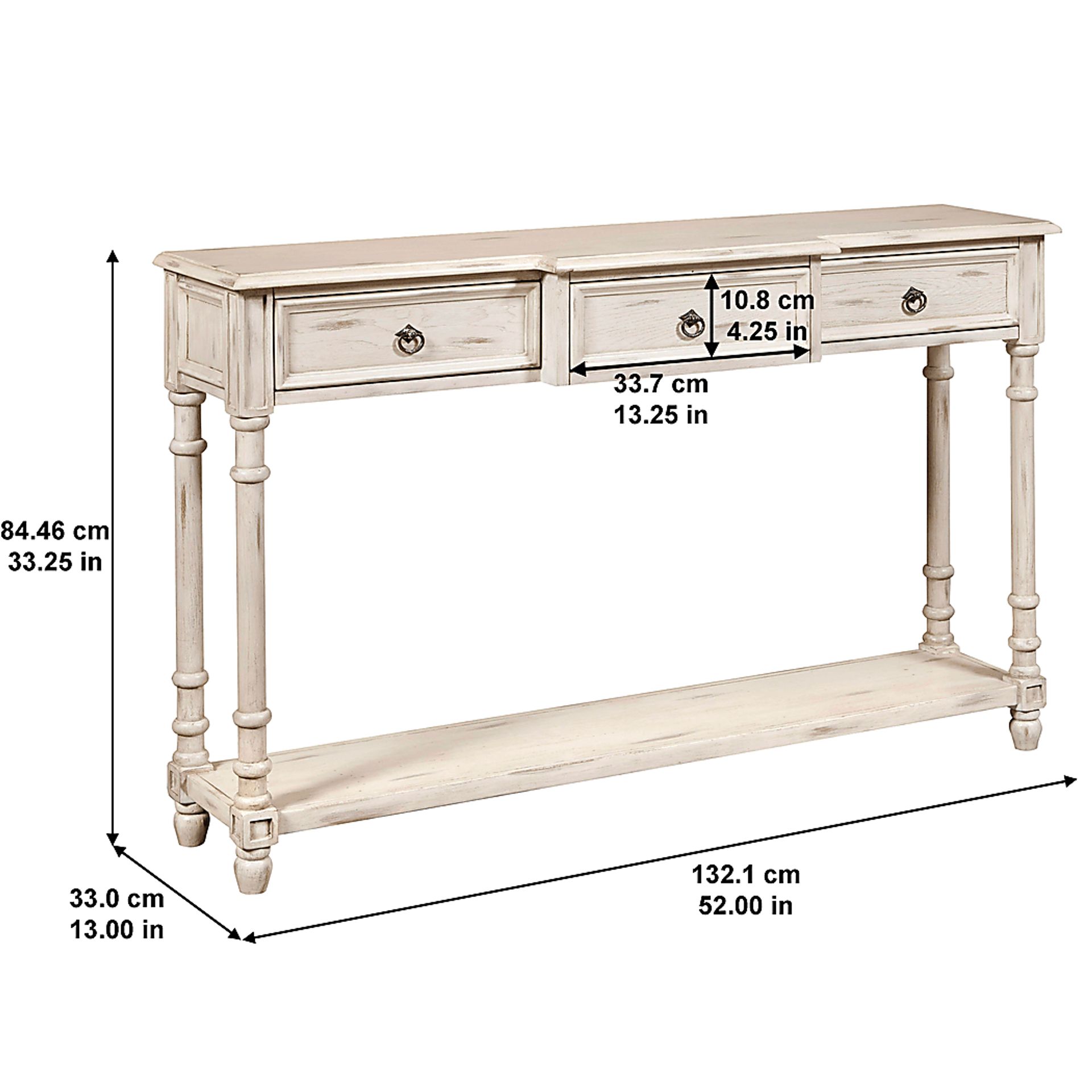Arthington White Sofa Table - Image 9