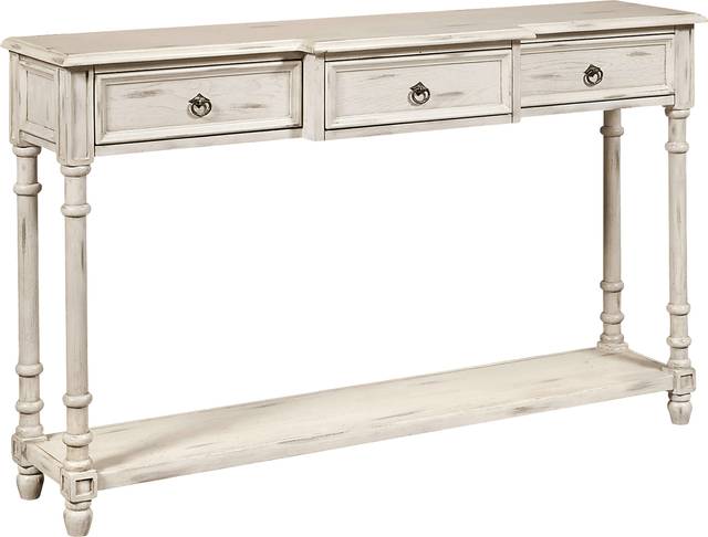 Arthington White Sofa Table - Thumbnail - Image 1