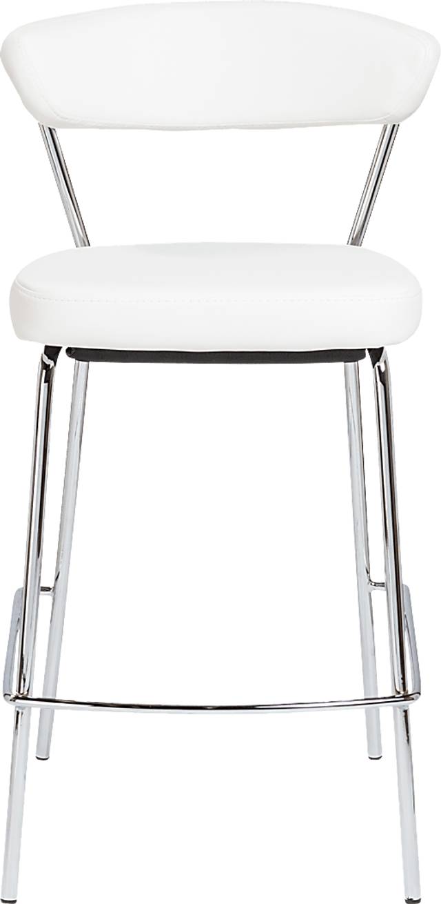 Artigale White Counter Stool, Set of 2 - Thumbnail - Image 2