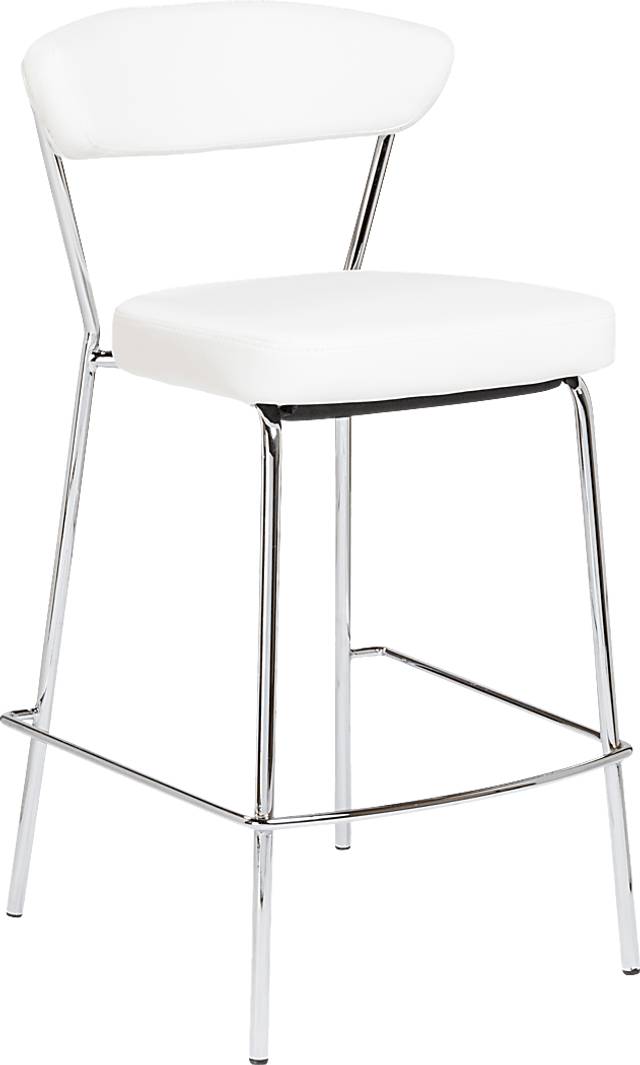 Artigale White Counter Stool, Set of 2 - Thumbnail - Image 3