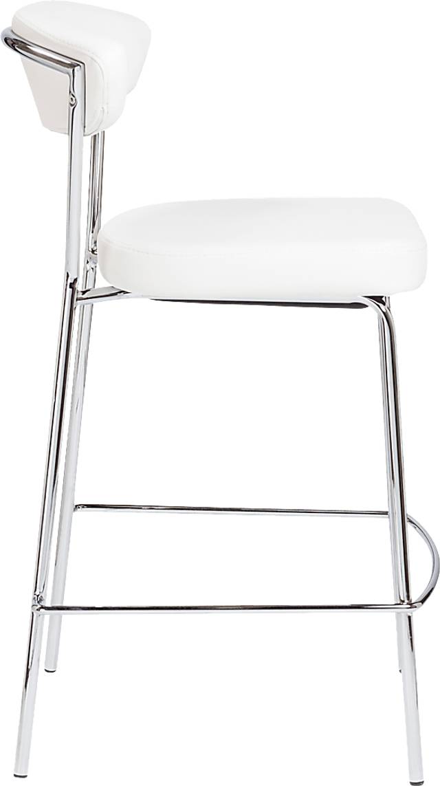 Artigale White Counter Stool, Set of 2 - Thumbnail - Image 4
