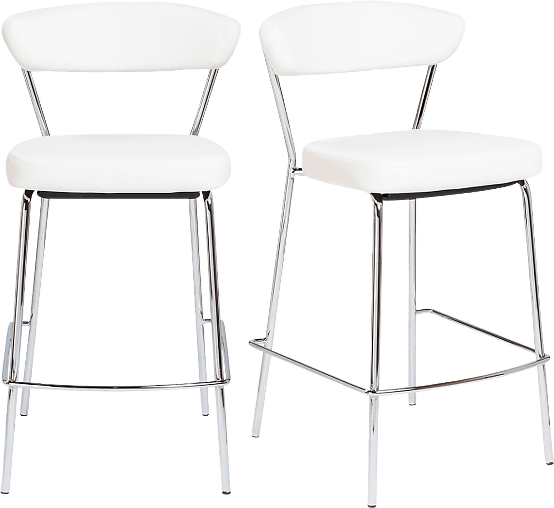 Artigale White Counter Stool, Set of 2 - Image 1