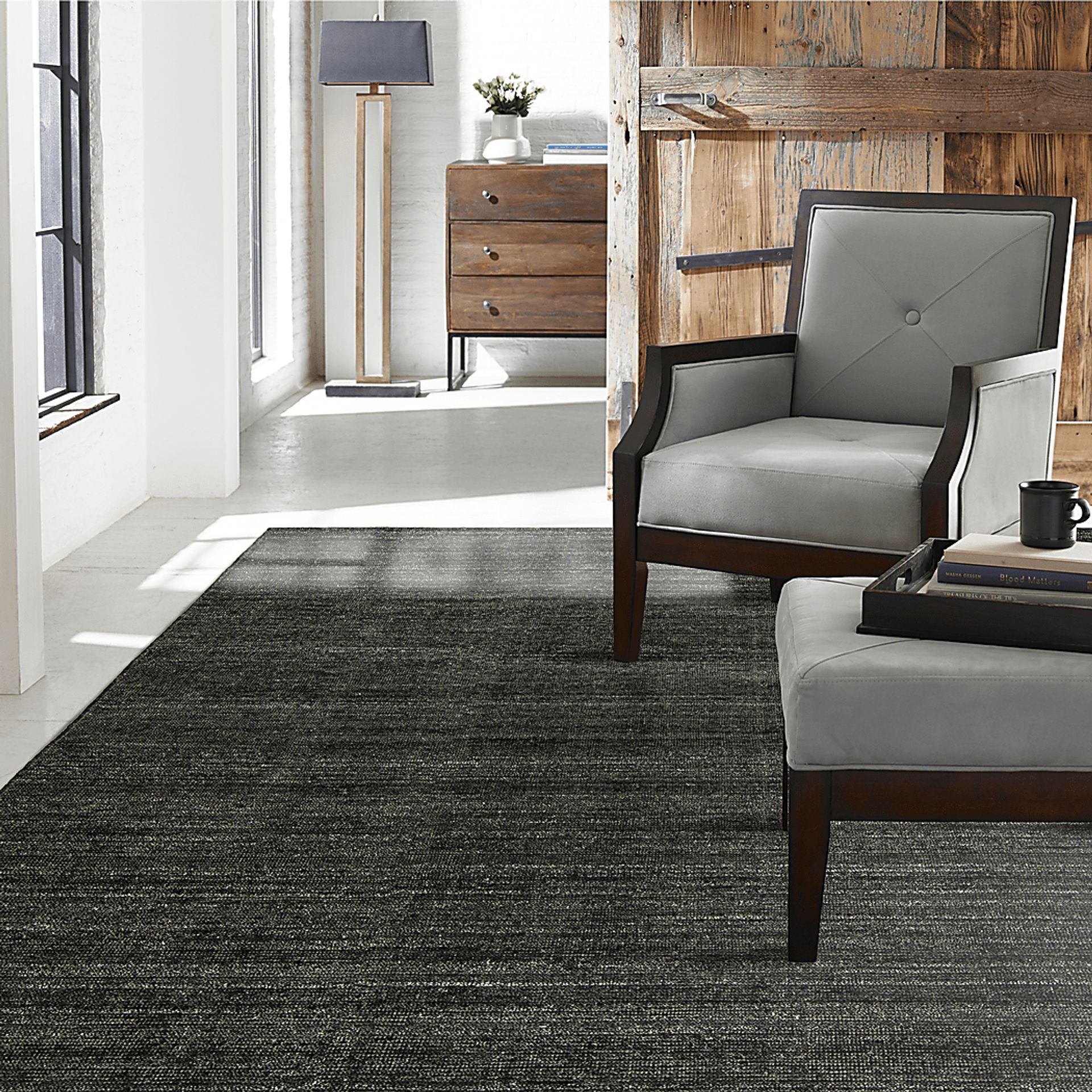 Artitz Black 7'6 x 9'6 Rug - Image 2