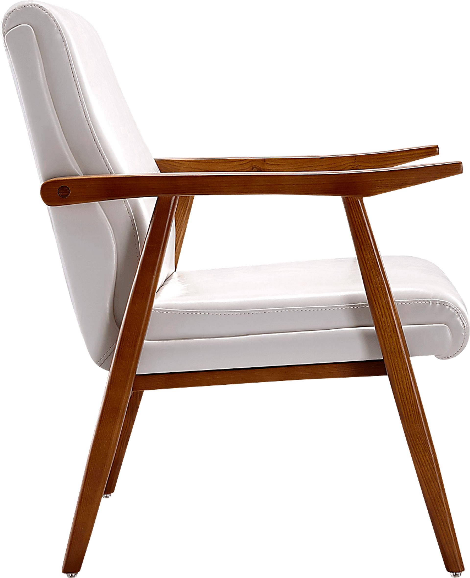Arttessian White Accent Chair - Image 3