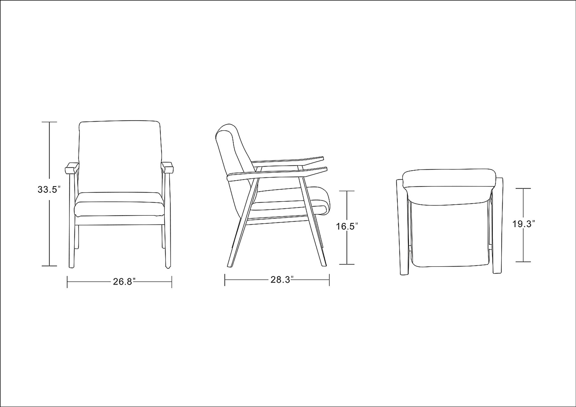 Arttessian White Accent Chair - Image 7