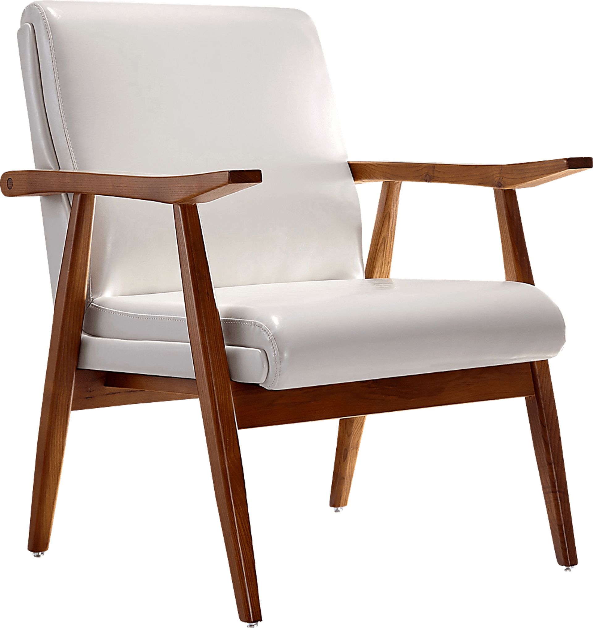 Arttessian White Accent Chair - Image 1