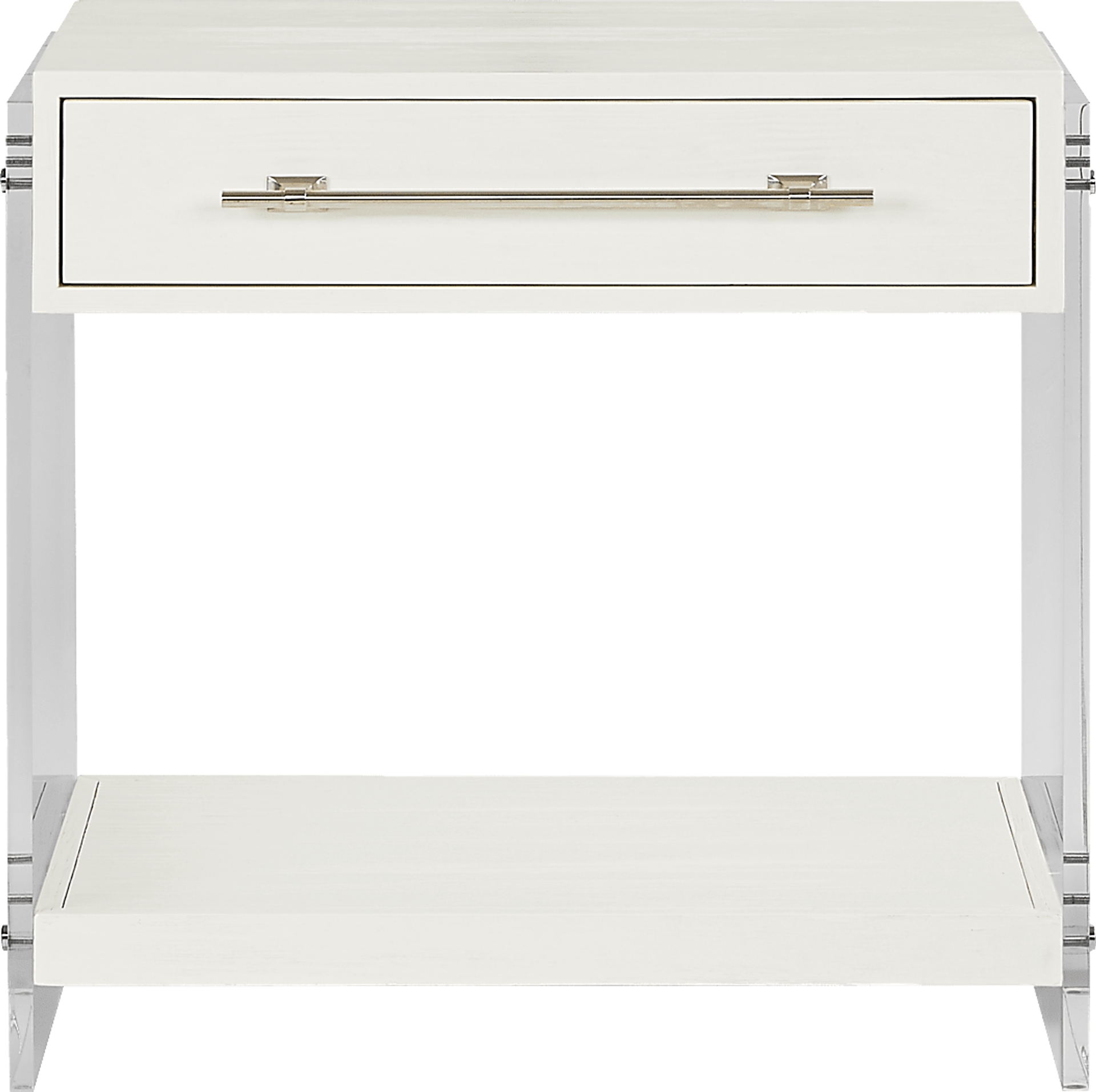 white open nightstand