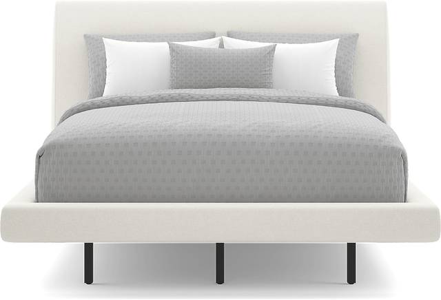 Aruba White 3 Pc King Upholstered Bed - Thumbnail - Image 2