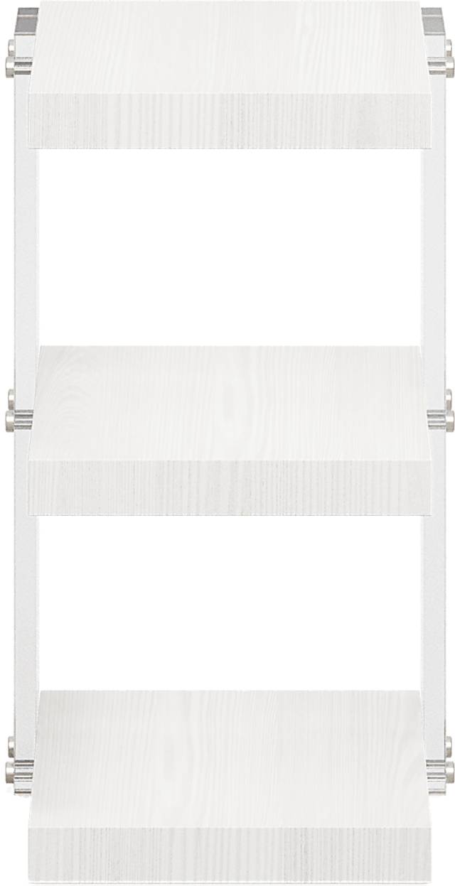 Aruba White Chairside Table - Thumbnail - Image 2