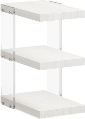 Aruba White Chairside Table
