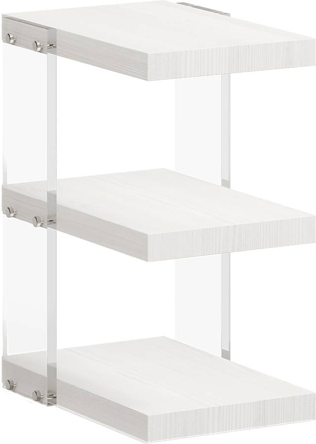 Aruba White Chairside Table - Thumbnail - Image 1