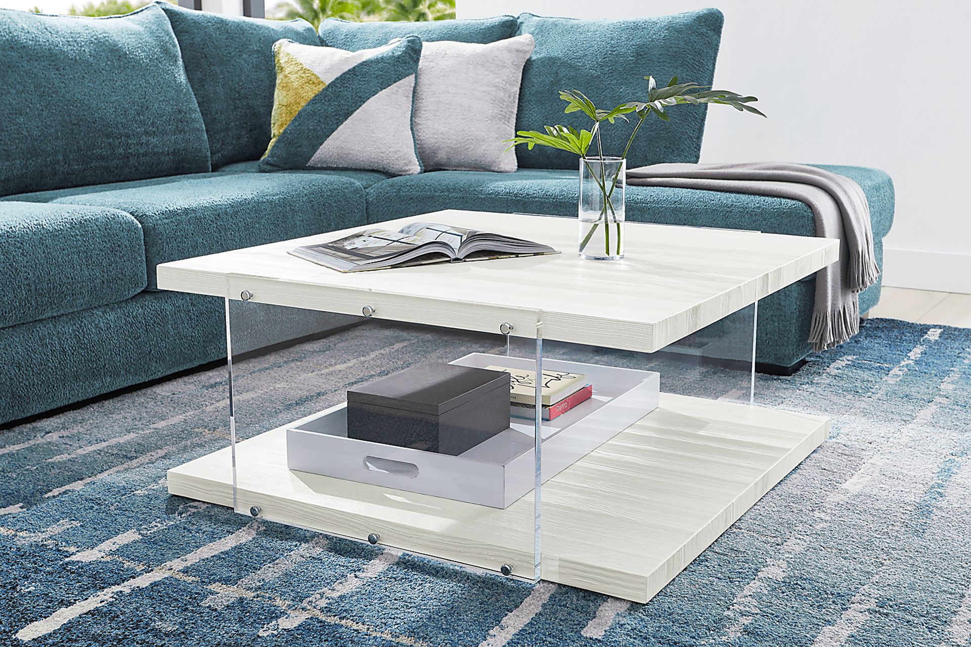 Aruba White Cocktail Table - Image 5