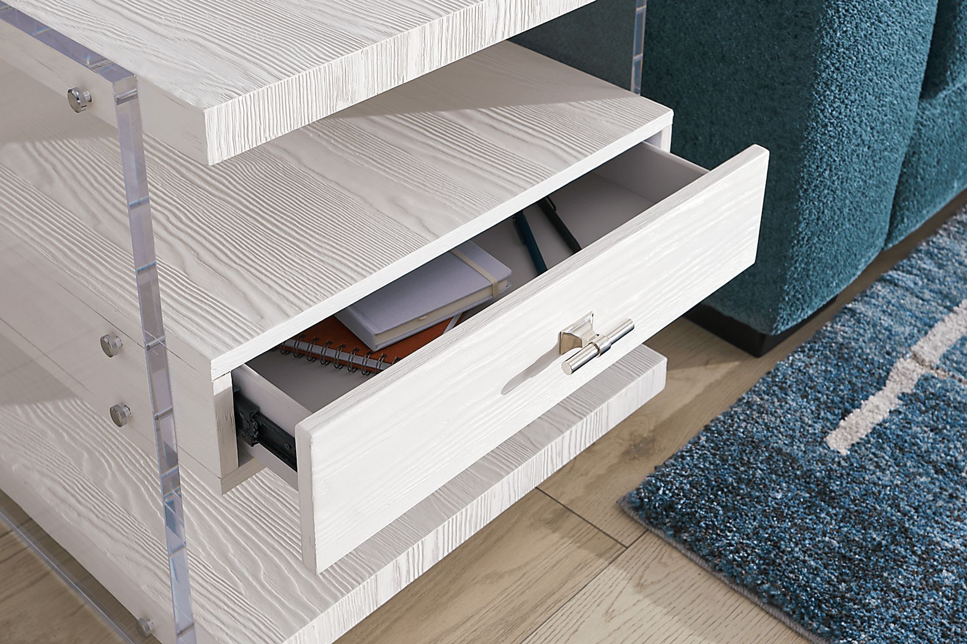 Aruba White End Table - Image 4