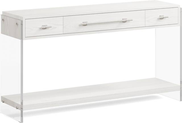 Aruba White Sofa Table - Thumbnail - Image 1