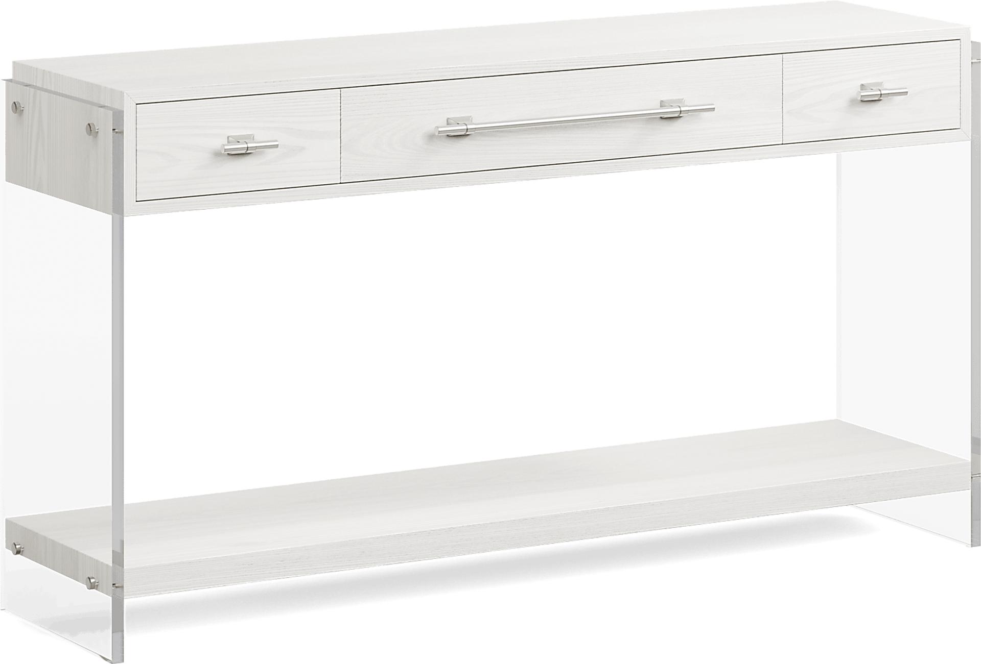 Aruba White Sofa Table