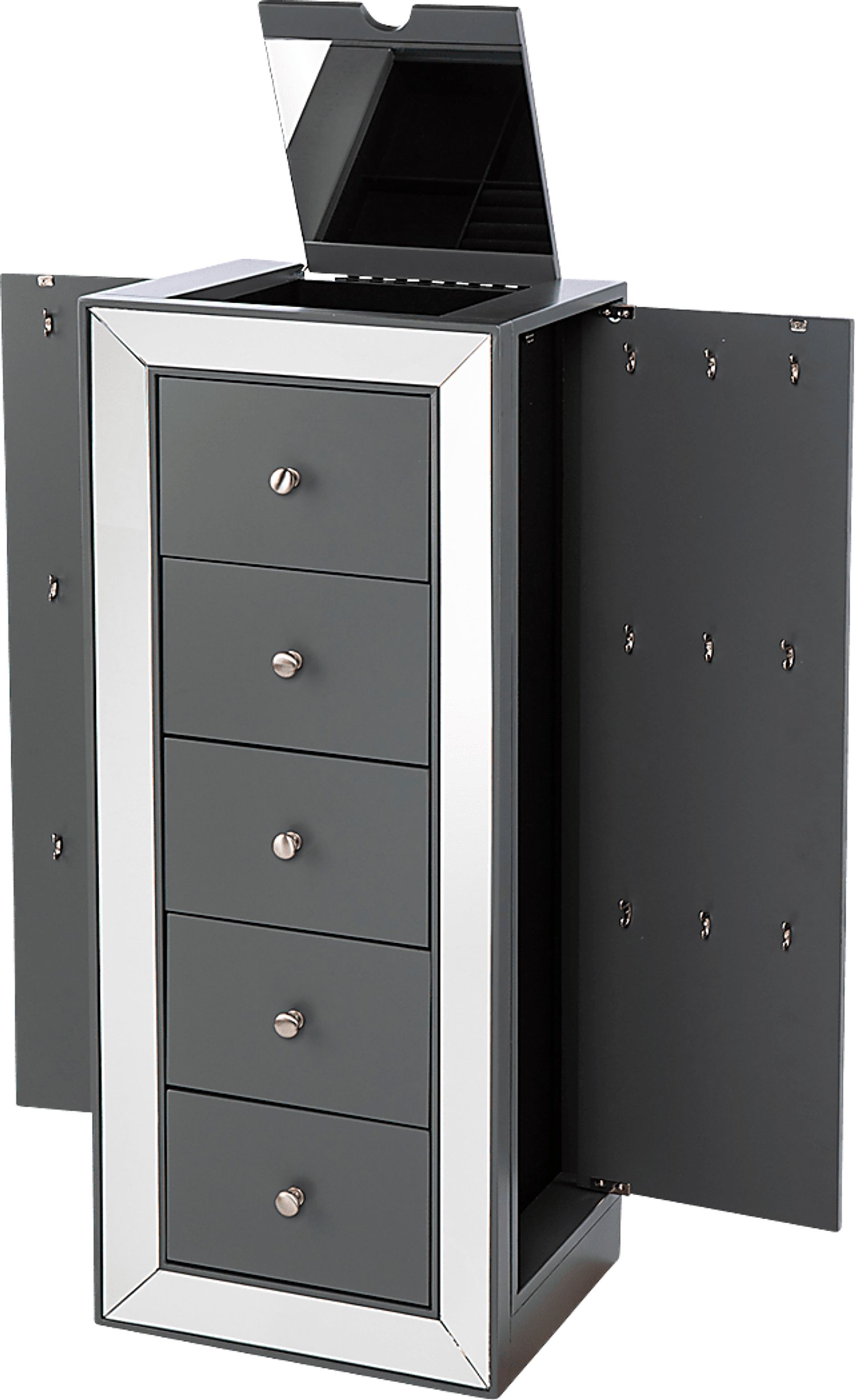 Arunah Gray Jewelry Armoire - Image 5