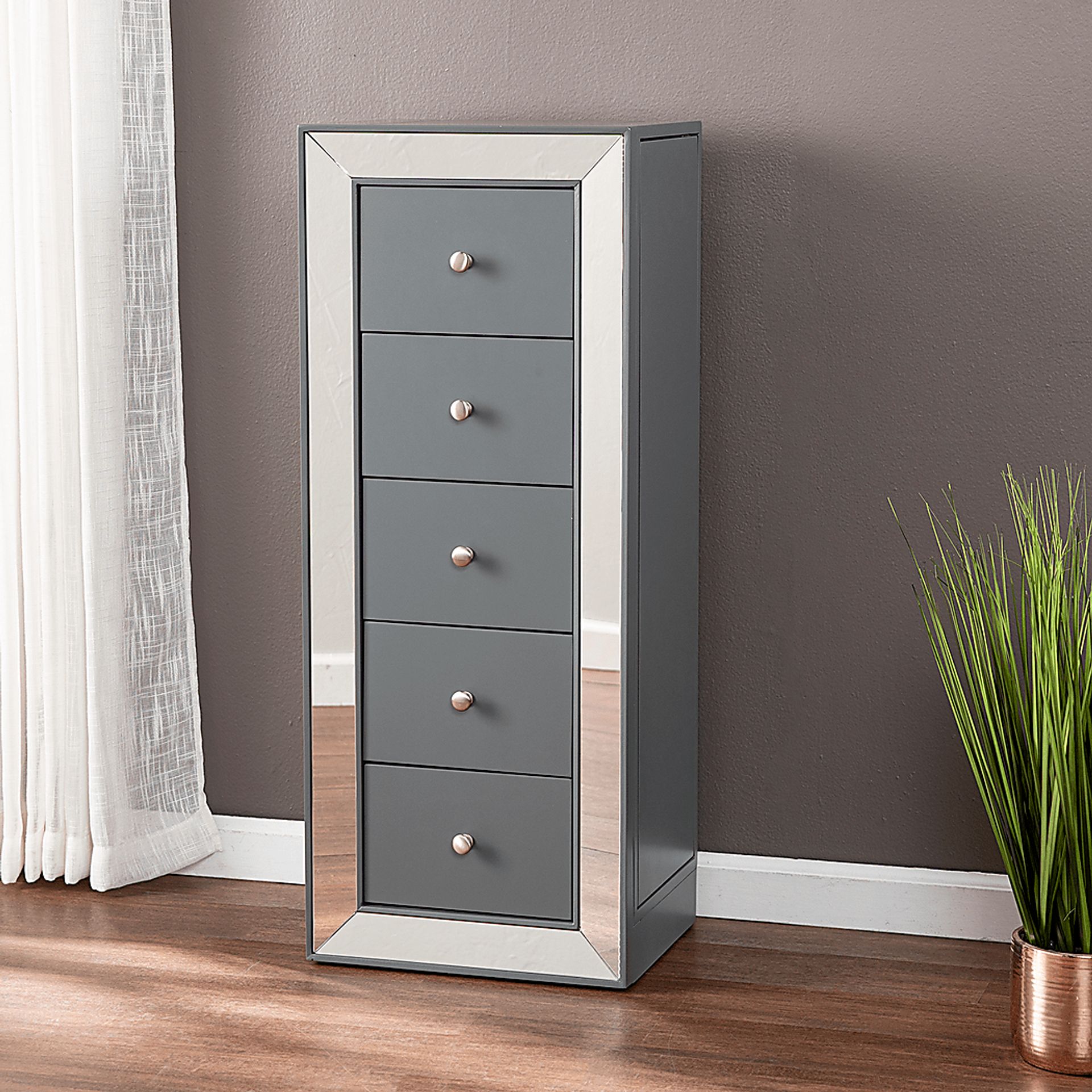 Arunah Gray Jewelry Armoire - Image 7