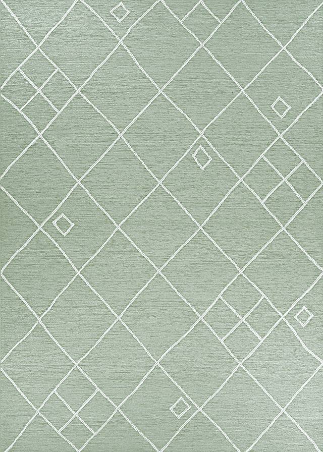 Arvia Green 6'4 x 9'6 Indoor/Outdoor Rug - Thumbnail - Image 1