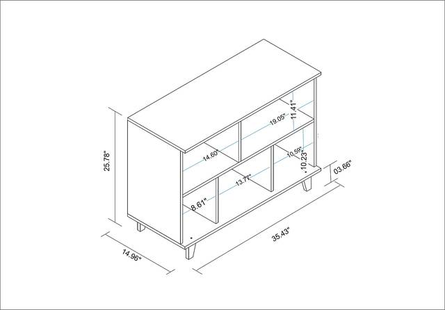 Arvilla White Bookcase - Thumbnail - Image 6