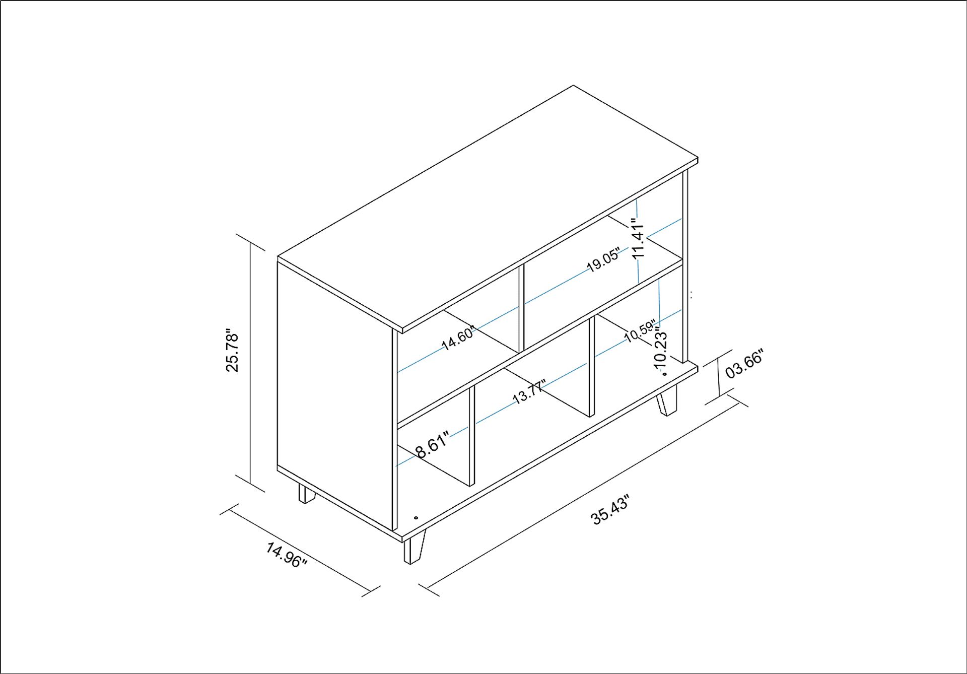 Arvilla White Bookcase - Image 6