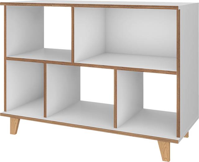 Arvilla White Bookcase - Thumbnail - Image 1