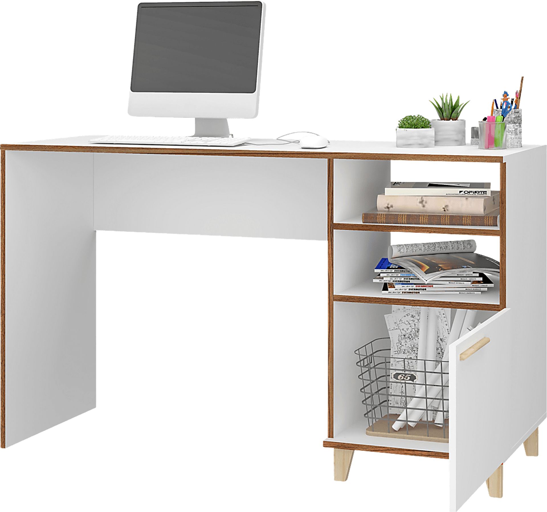 Arvilla White Desk - Image 3
