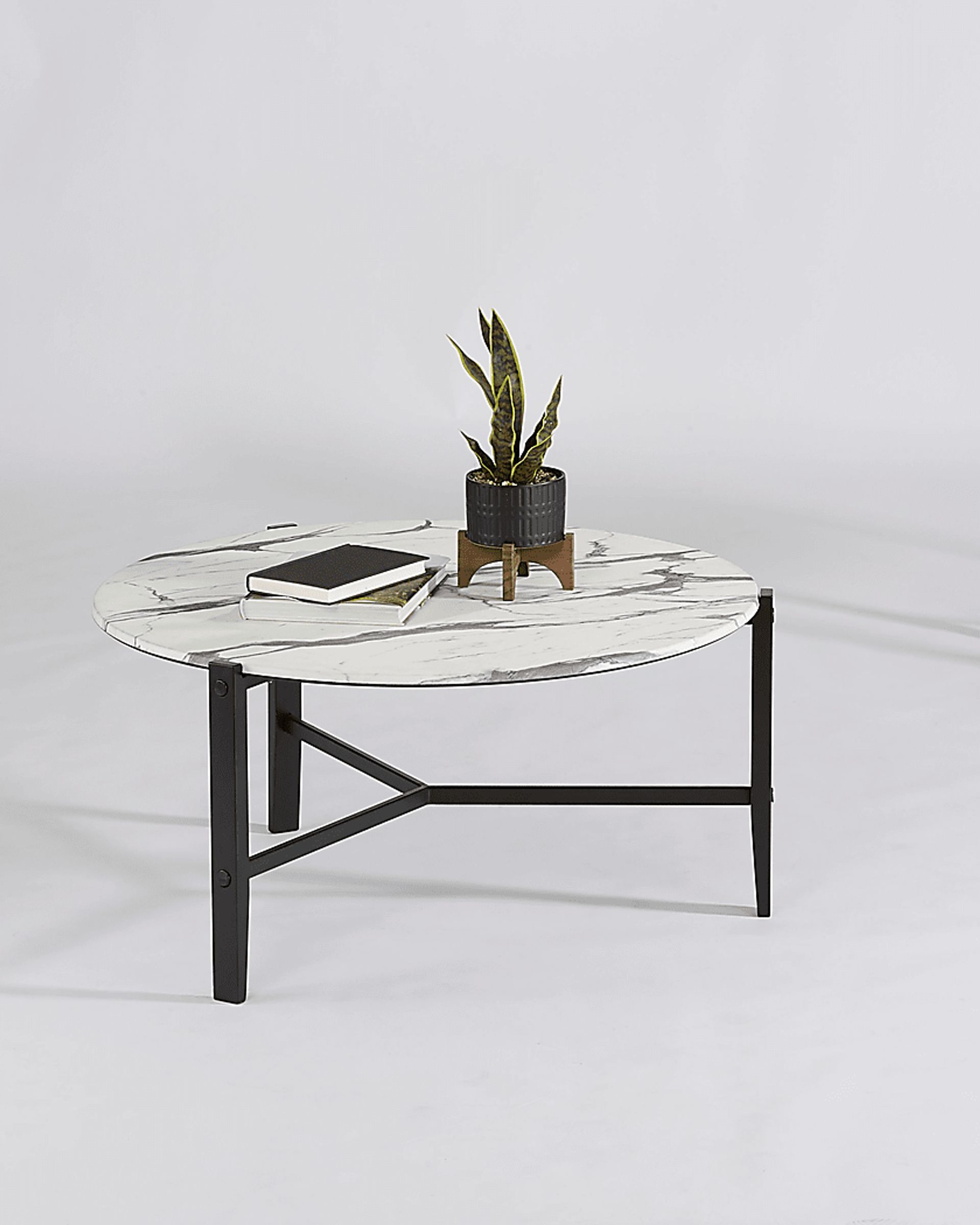 Arvol White Cocktail Table - Image 2