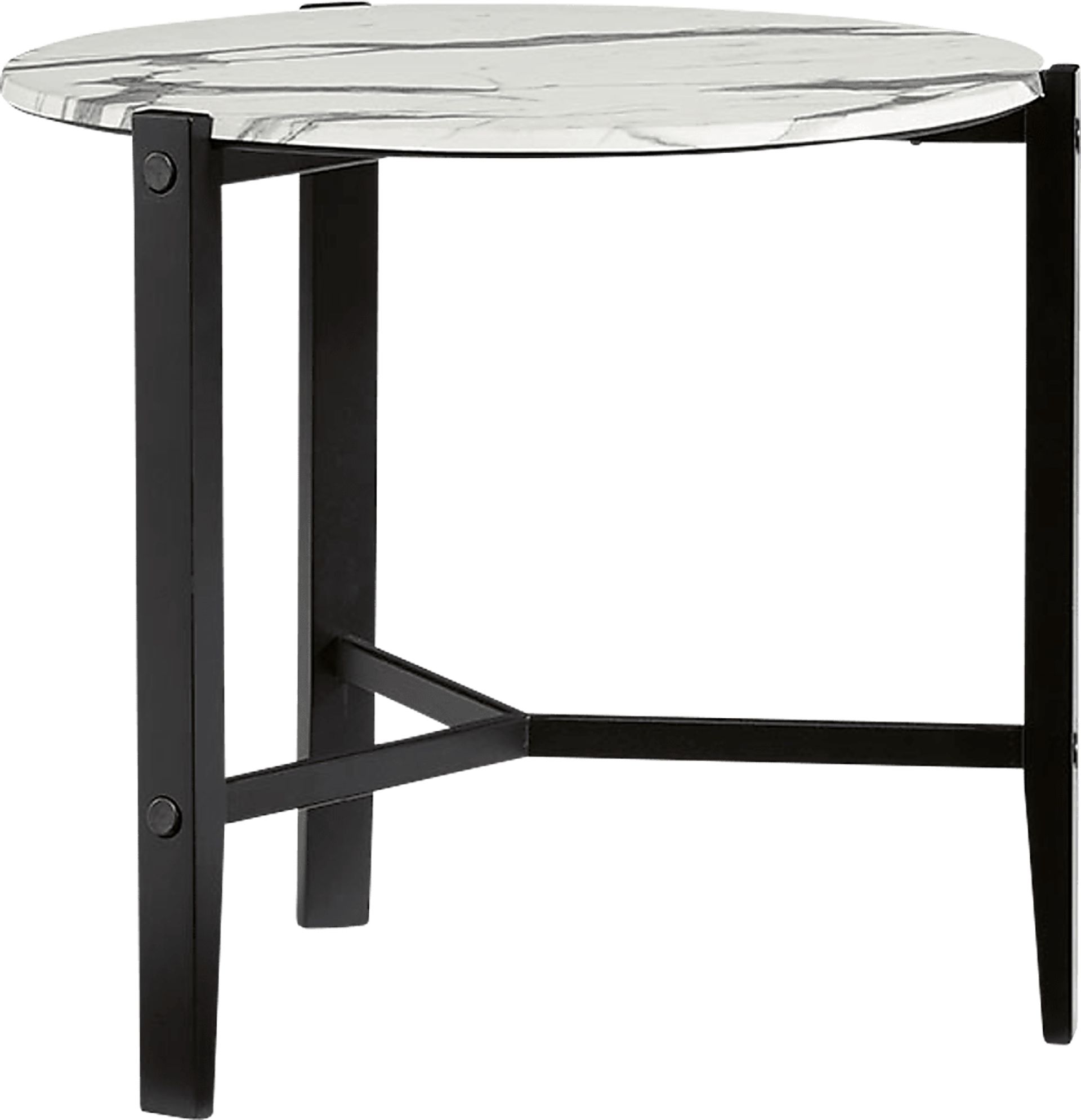 Arvol White End Table - Image 1