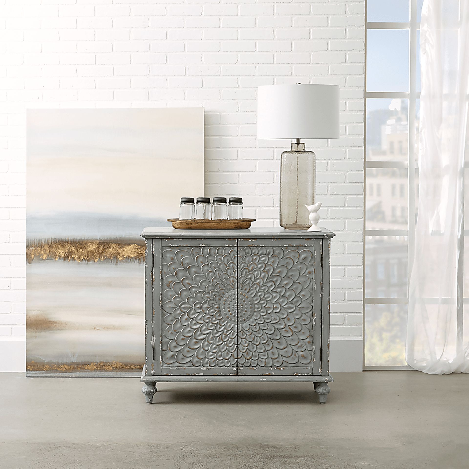 Arvonshire Gray Accent Cabinet - Image 6