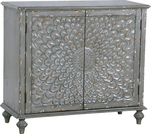 Arvonshire Gray Accent Cabinet - Thumbnail - Image 1