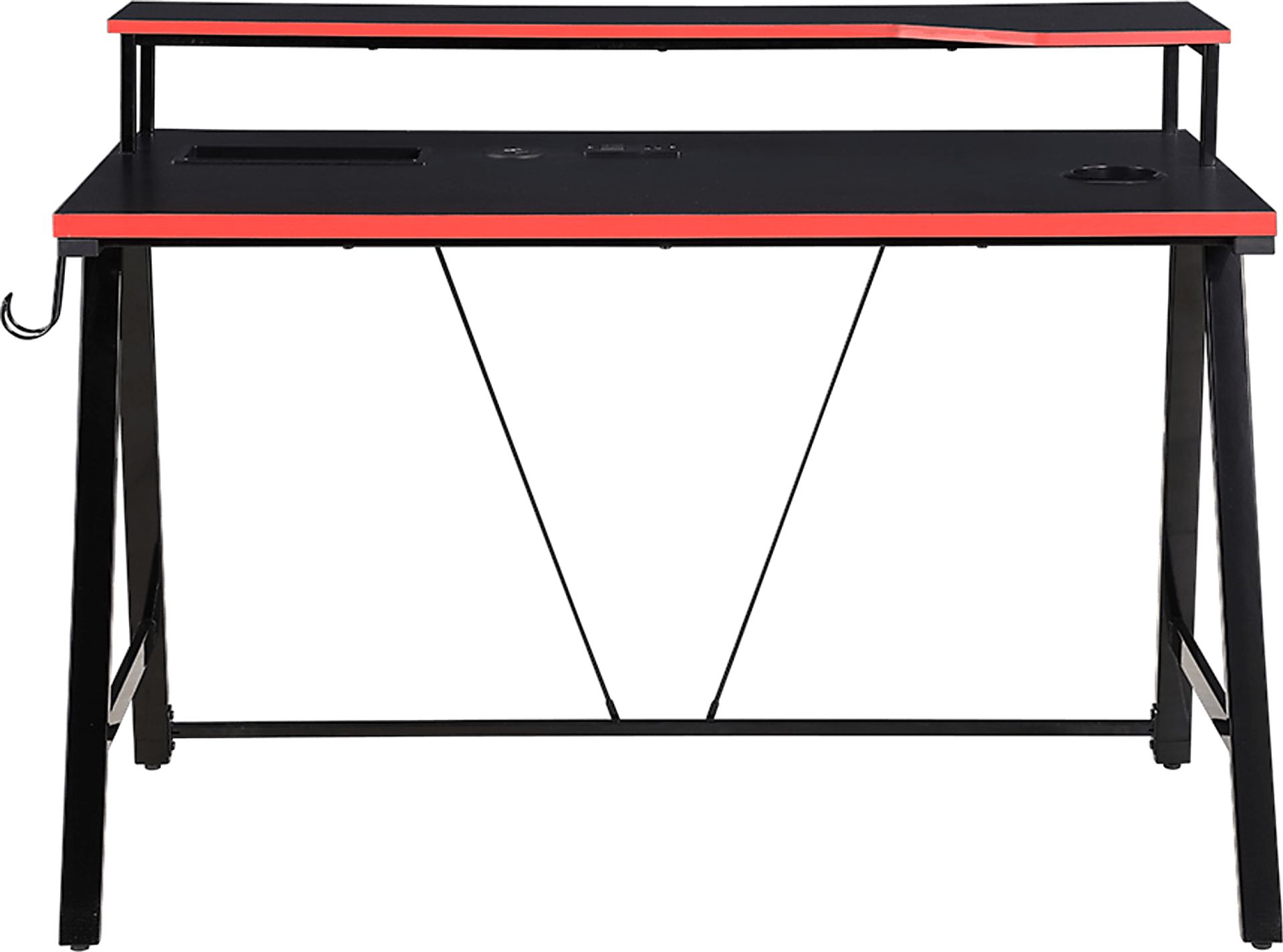 Arya Black/Red 48 In. Gaming Desk - Image 2