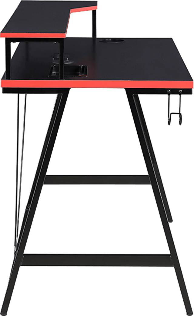 Arya Black/Red 48 In. Gaming Desk - Thumbnail - Image 8