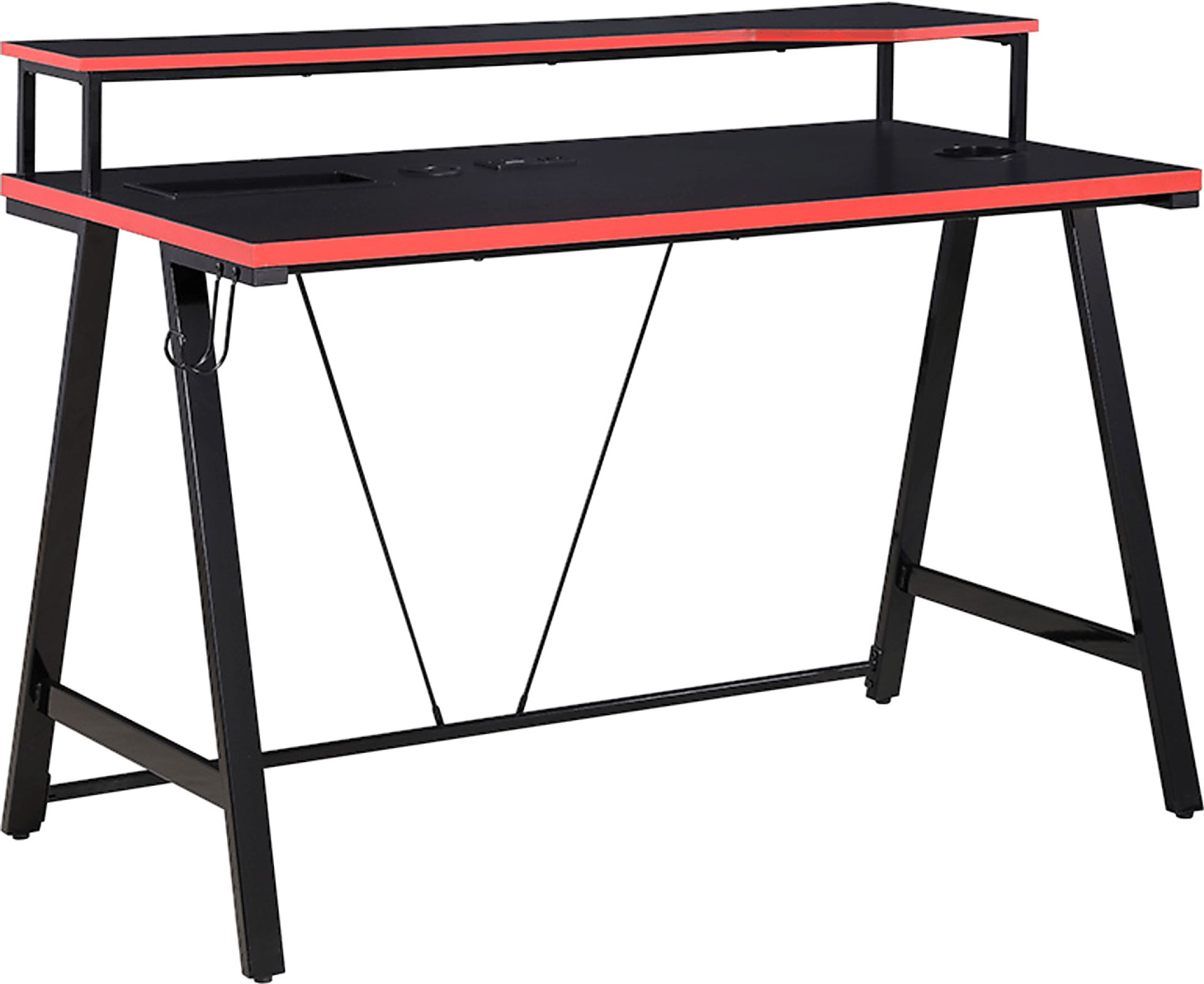 Arya Black/Red 48 In. Gaming Desk - Image 1