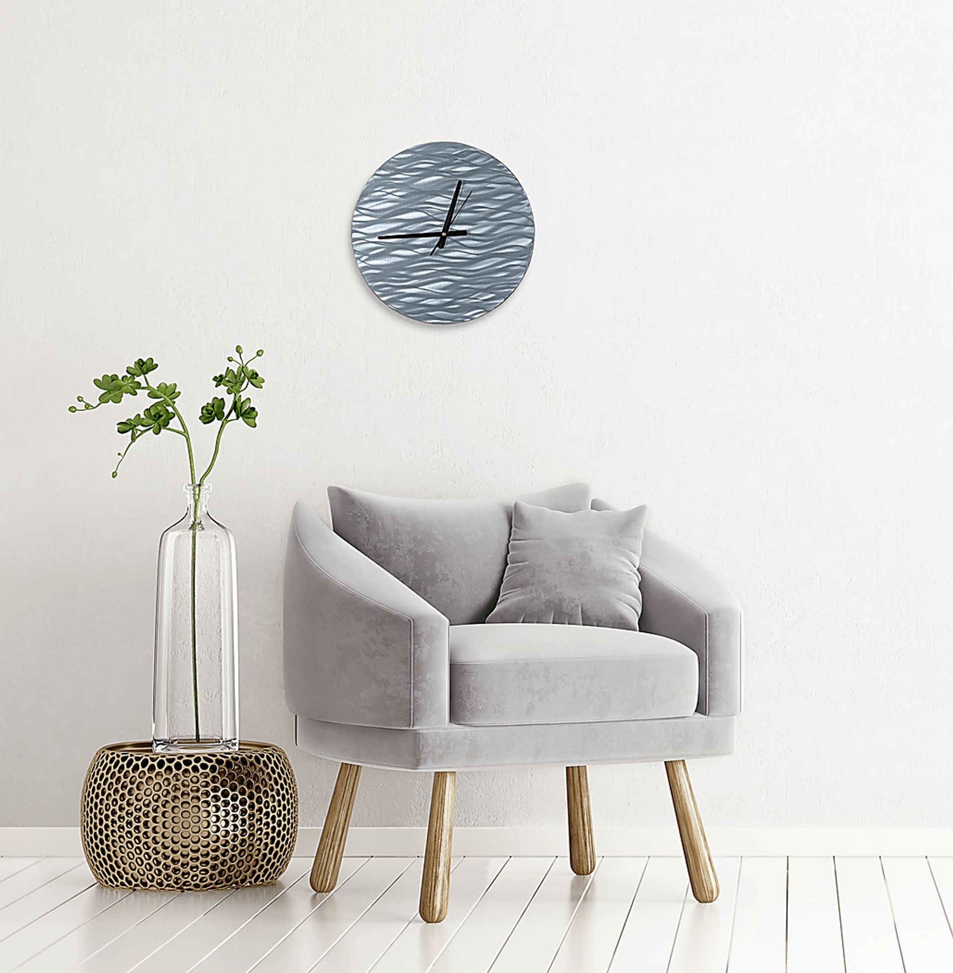 Arye Silver Clock - Image 2