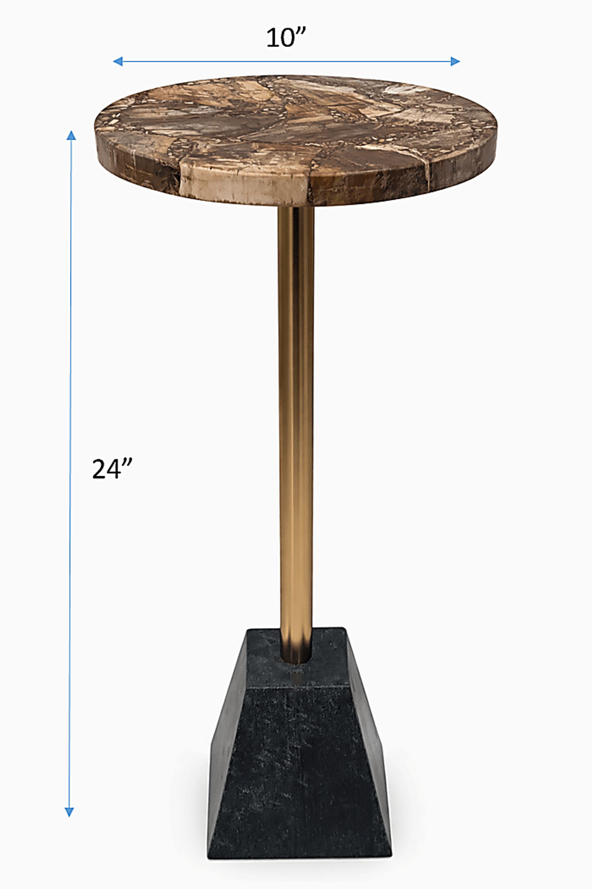 Aryen Gold/Brown Accent Table - Image 9