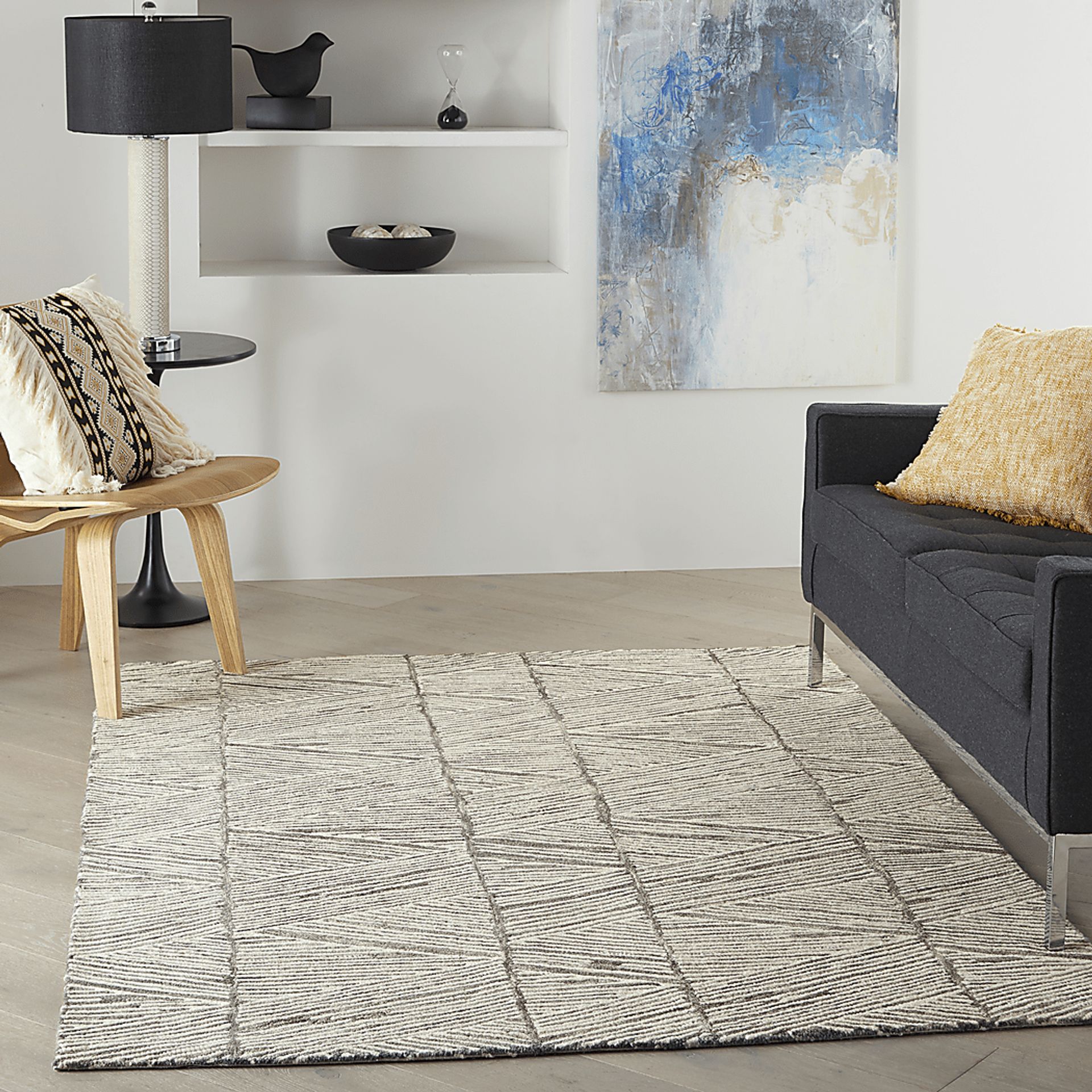 Aryla White 5'3 x 7'3 Rug - Image 3