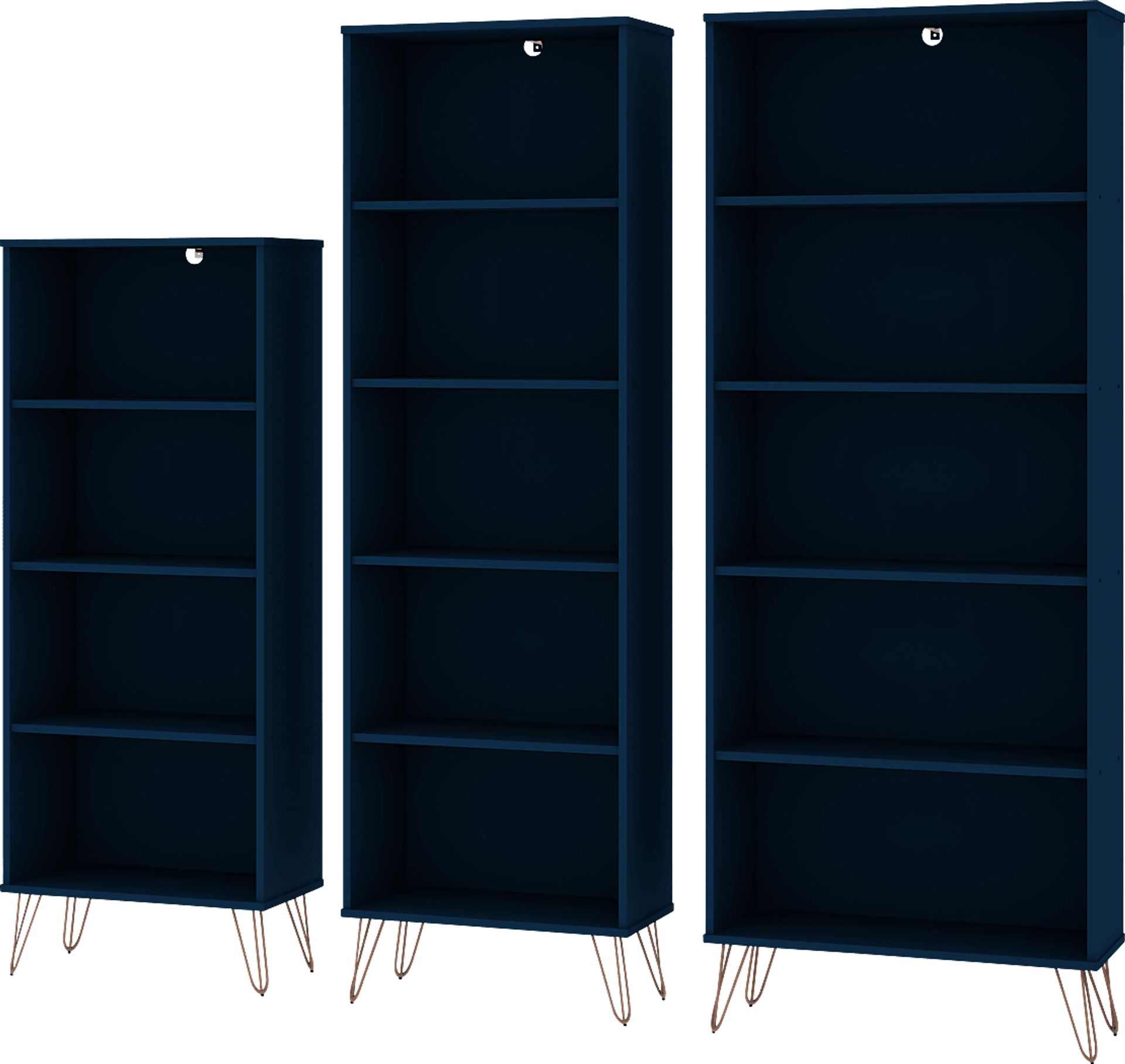 Arzano Blue 3 Pc Bookcase - Image 1