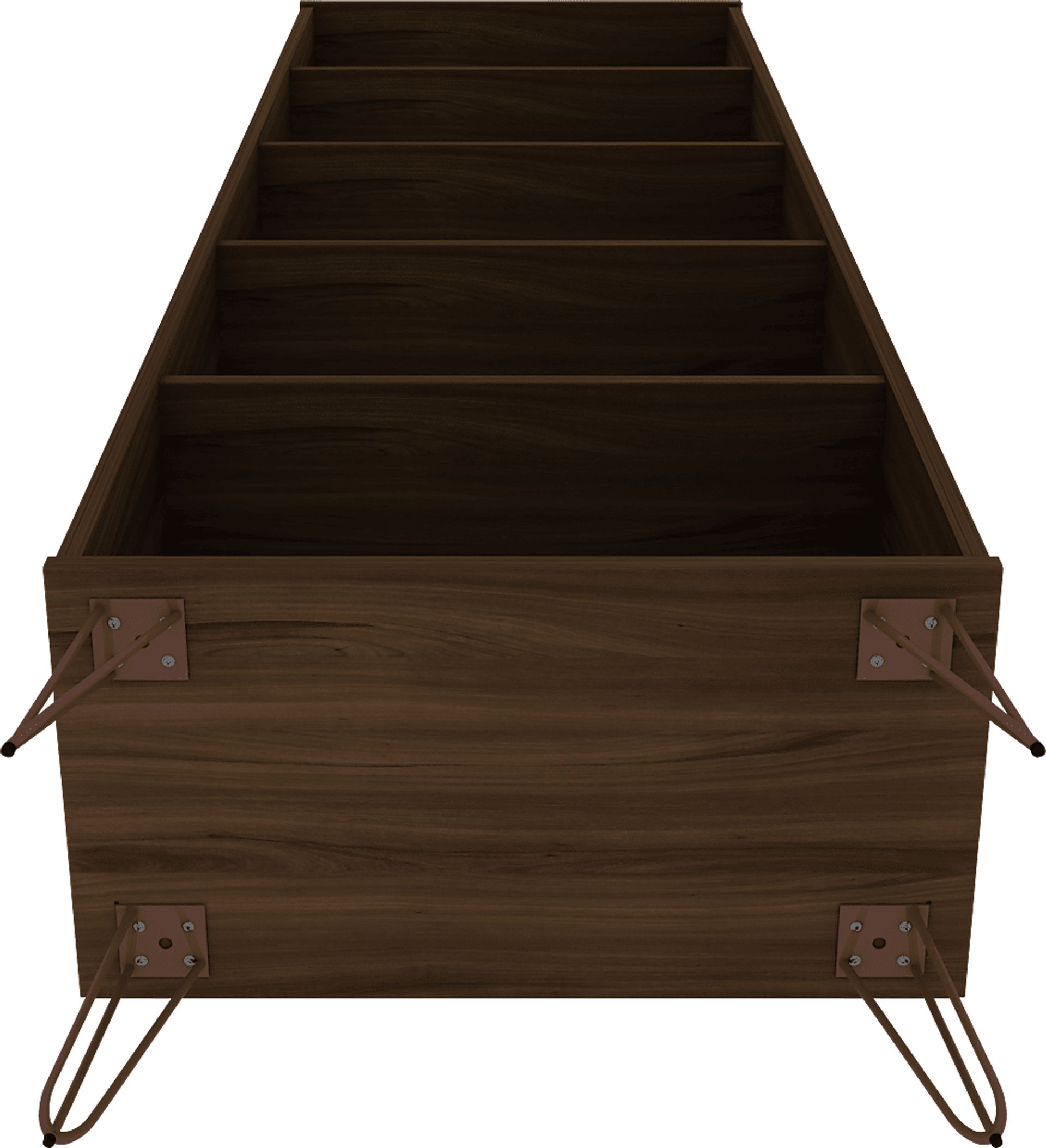 Arzano Brown 3 Pc Bookcase - Image 2