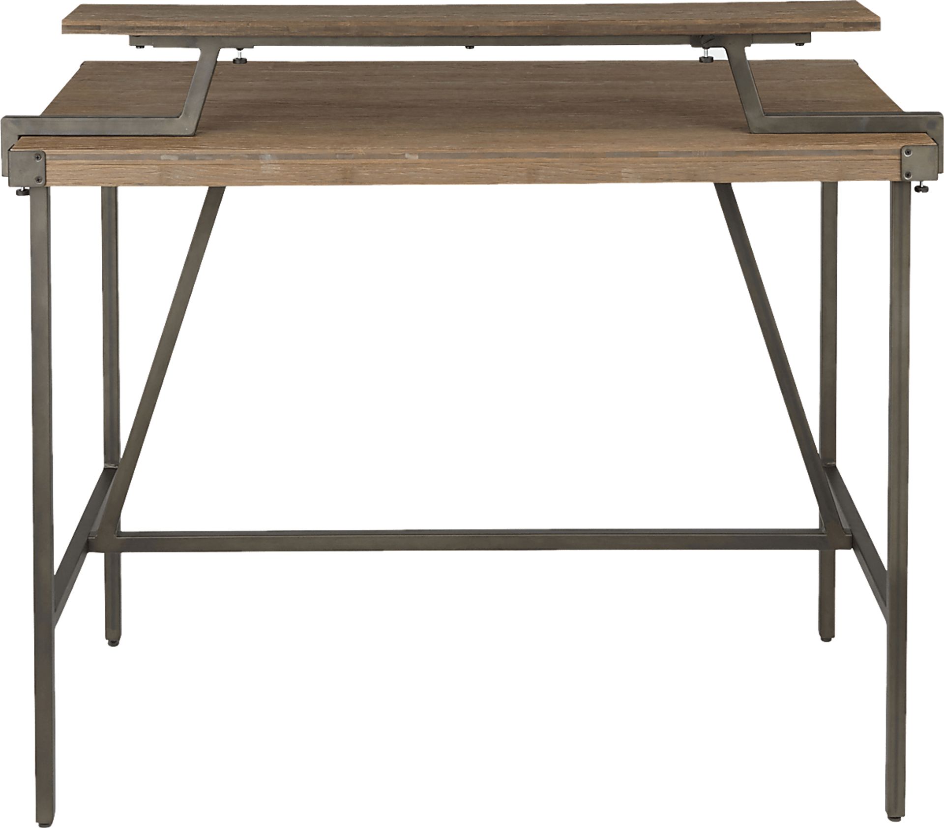Asaff Antique Brown Standing Desk - Image 4